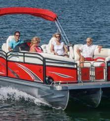 2017-JC-TriToon-Marine-NepToon-25TT-DSL-Pontoon-Boat-Running